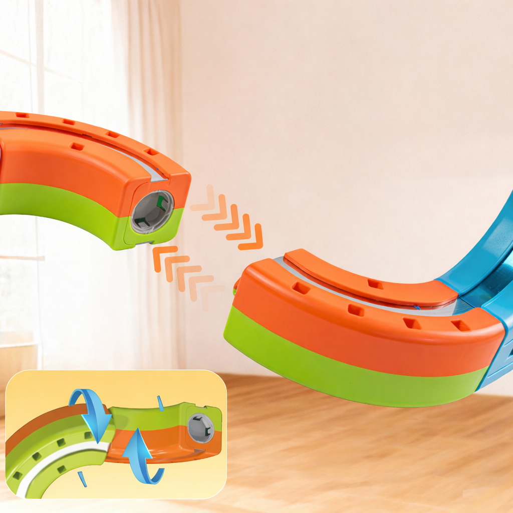 Magnetic Track Car Toy Set