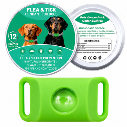 Botanical Flea & Tick Collar Pendant for Dogs & Cats
