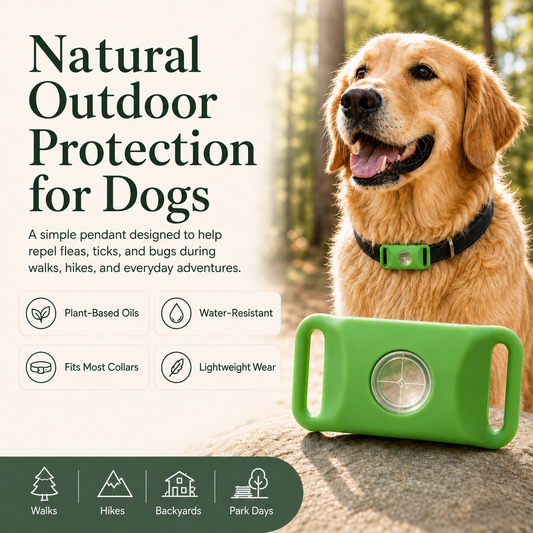 Botanical Flea & Tick Collar Pendant for Dogs & Cats