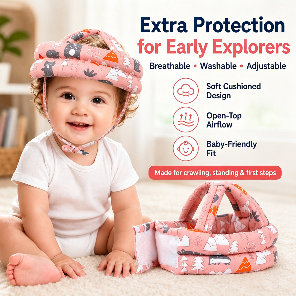 Baby Head Protection Cushion Hat
