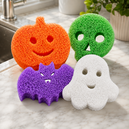 Halloween Temperature-Responsive Kitchen Sponge