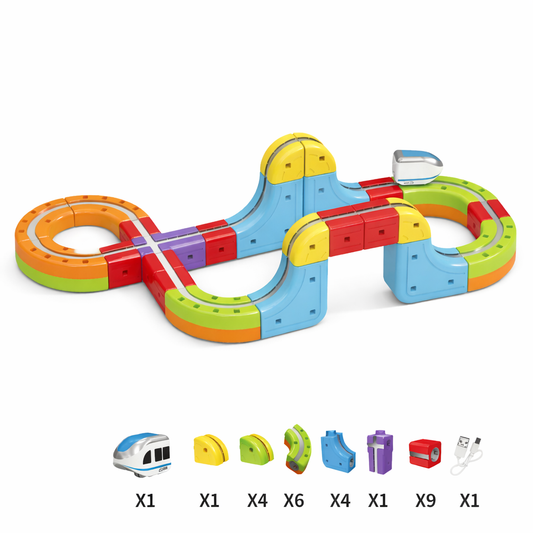 Magnetic Track Car Toy Set