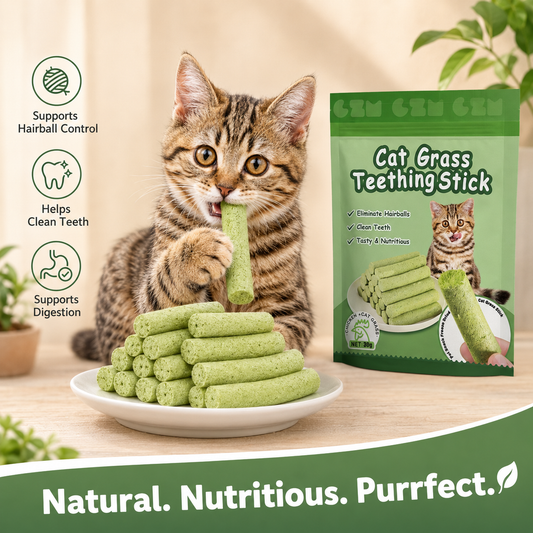Freeze-Dried Cat Grass Dental Chew Sticks