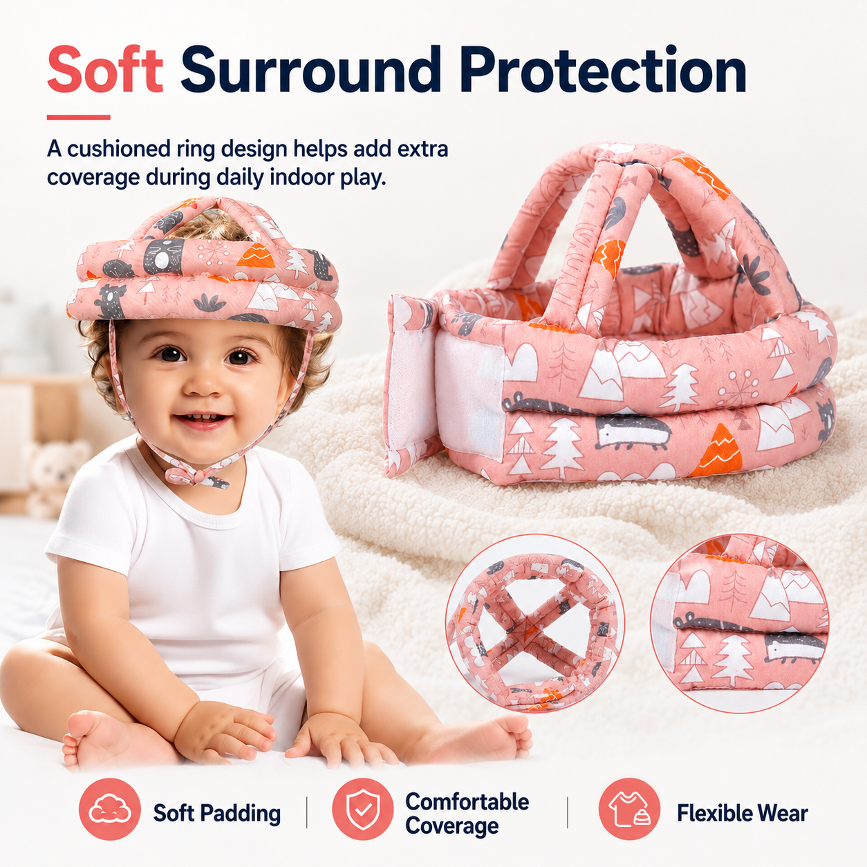 Baby Head Protection Cushion Hat