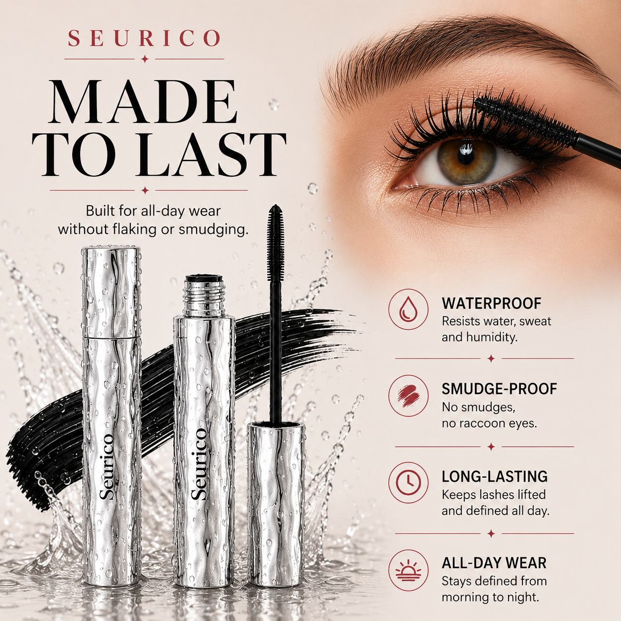 Waterproof Curling & Lengthening Mascara