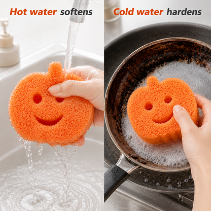 Halloween Temperature-Responsive Kitchen Sponge