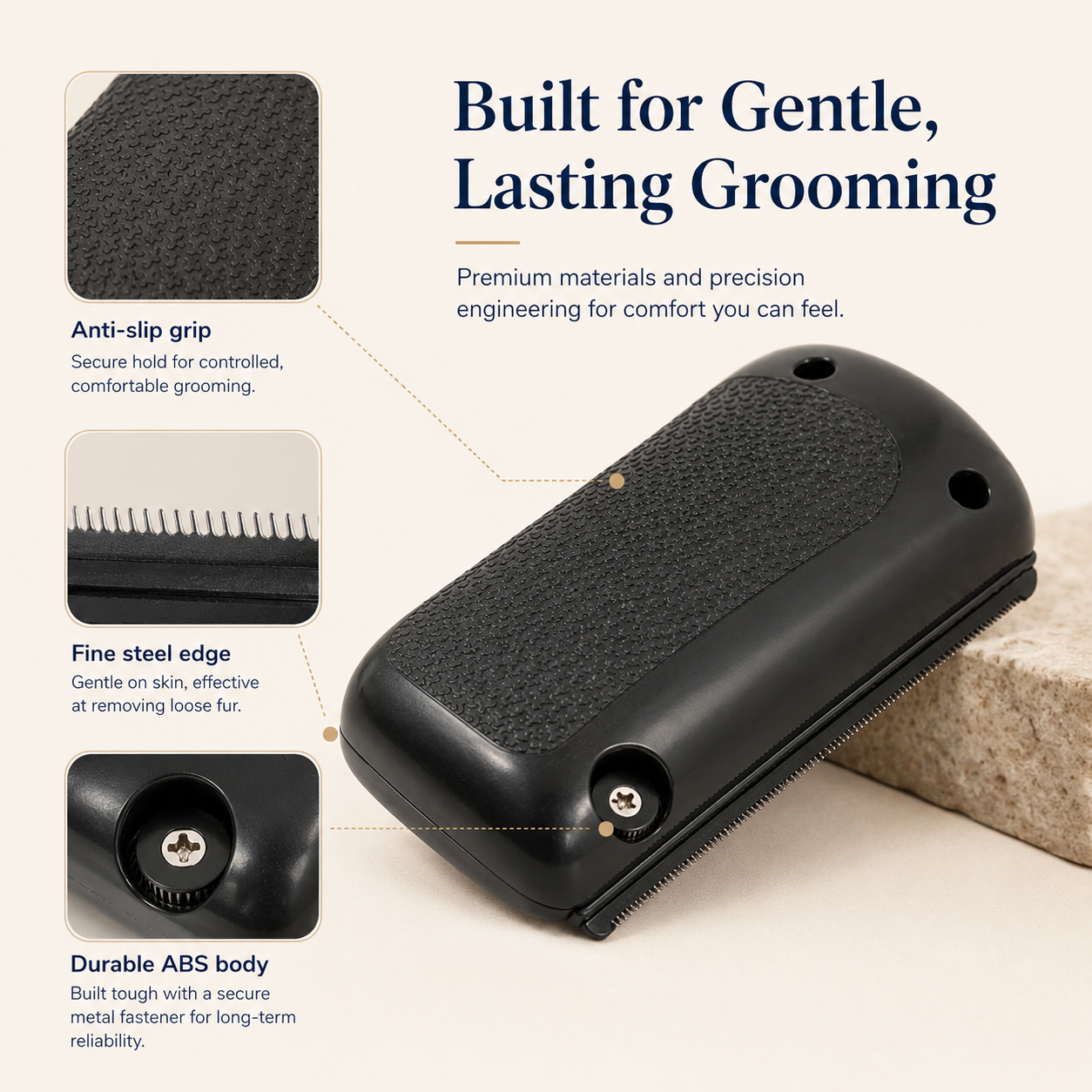 Pet Deshedding Comb for Dogs & Cats