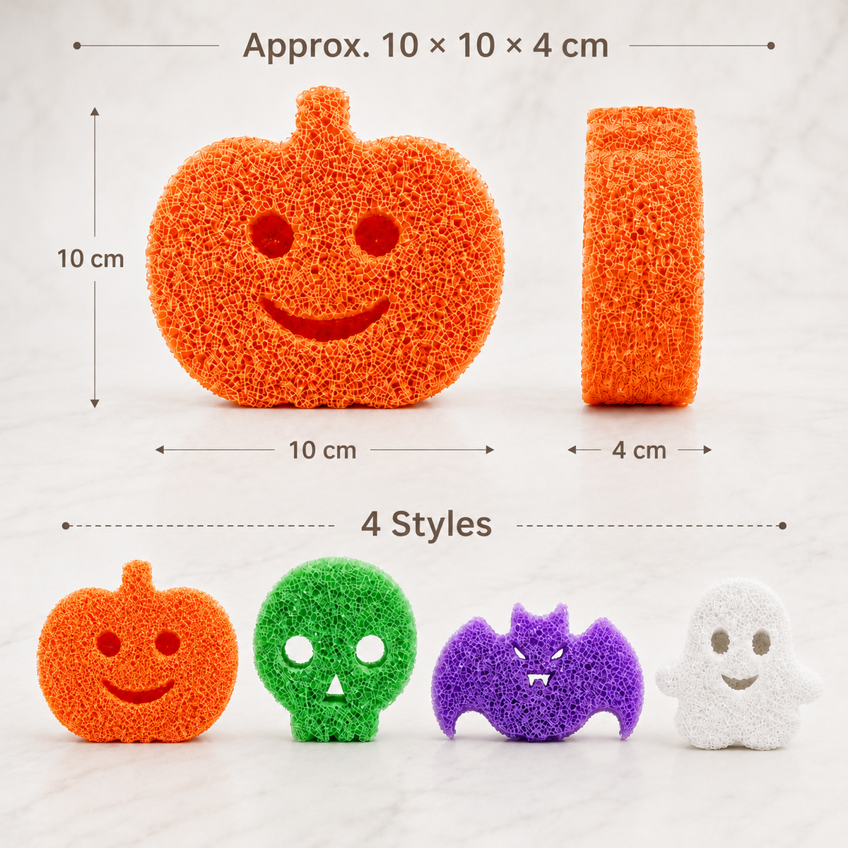 Halloween Temperature-Responsive Kitchen Sponge