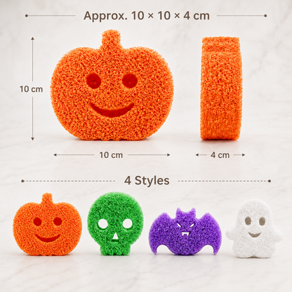 Halloween Temperature-Responsive Kitchen Sponge