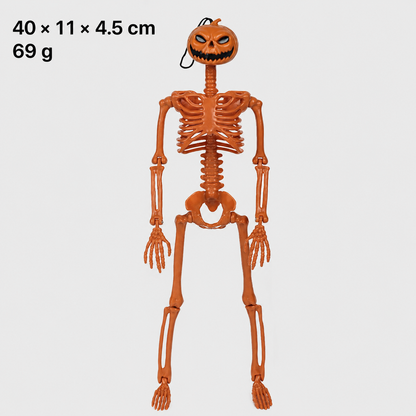 Poseable Halloween Skeleton Figures – Skeleton & Pumpkin-Head Styles
