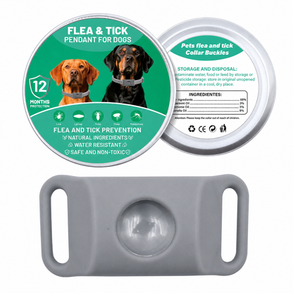 Botanical Flea & Tick Collar Pendant for Dogs & Cats