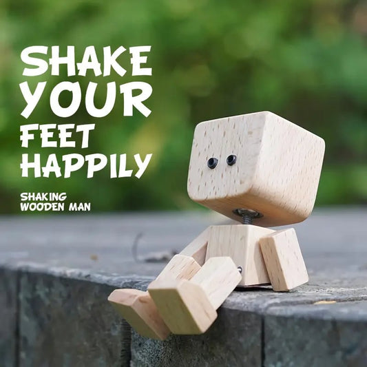 🔥Charming Little Wooden Figure That Sways with 12PCS Magnetic Expressions