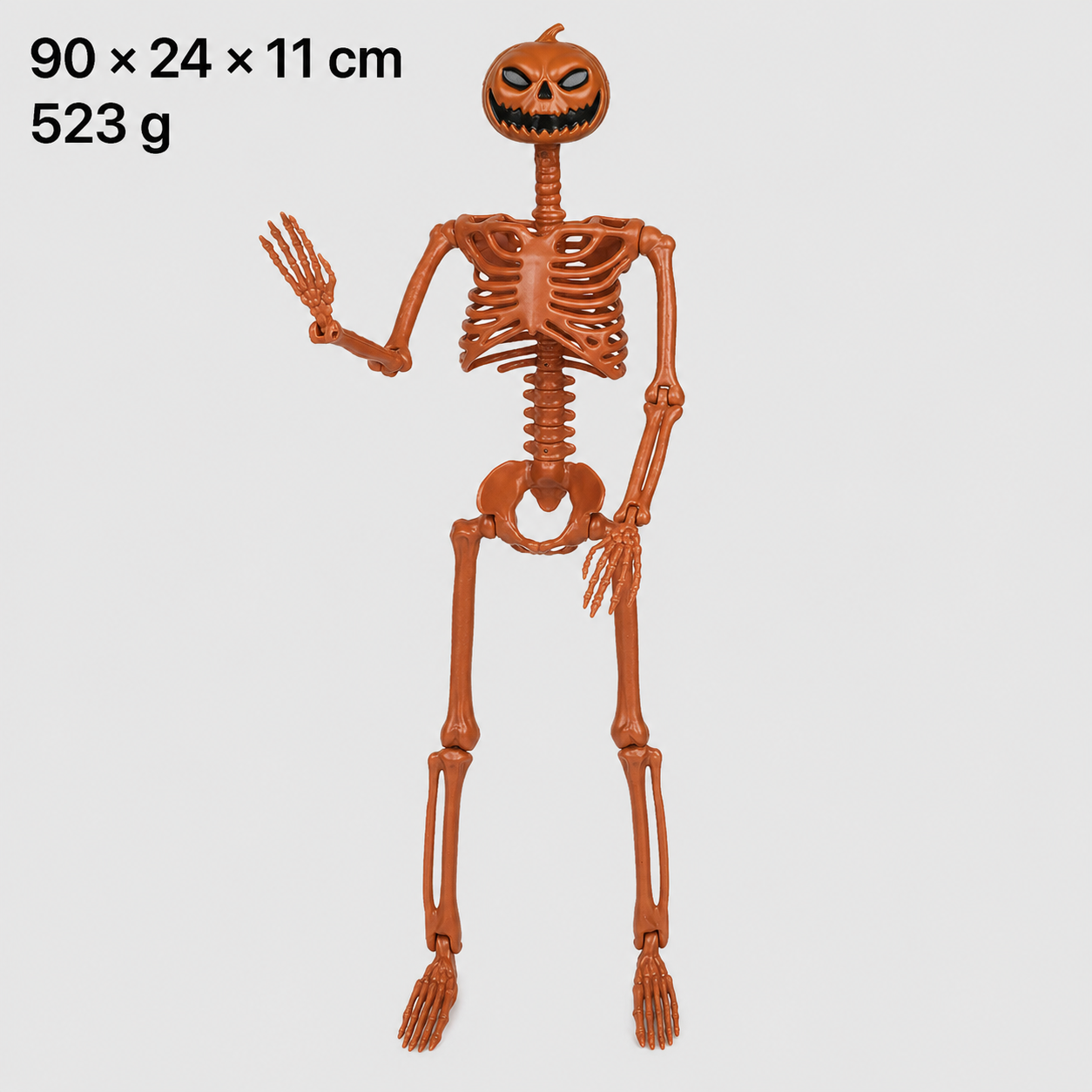 Poseable Halloween Skeleton Figures – Skeleton & Pumpkin-Head Styles
