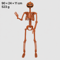 35.43inch Pumpkin skeleton