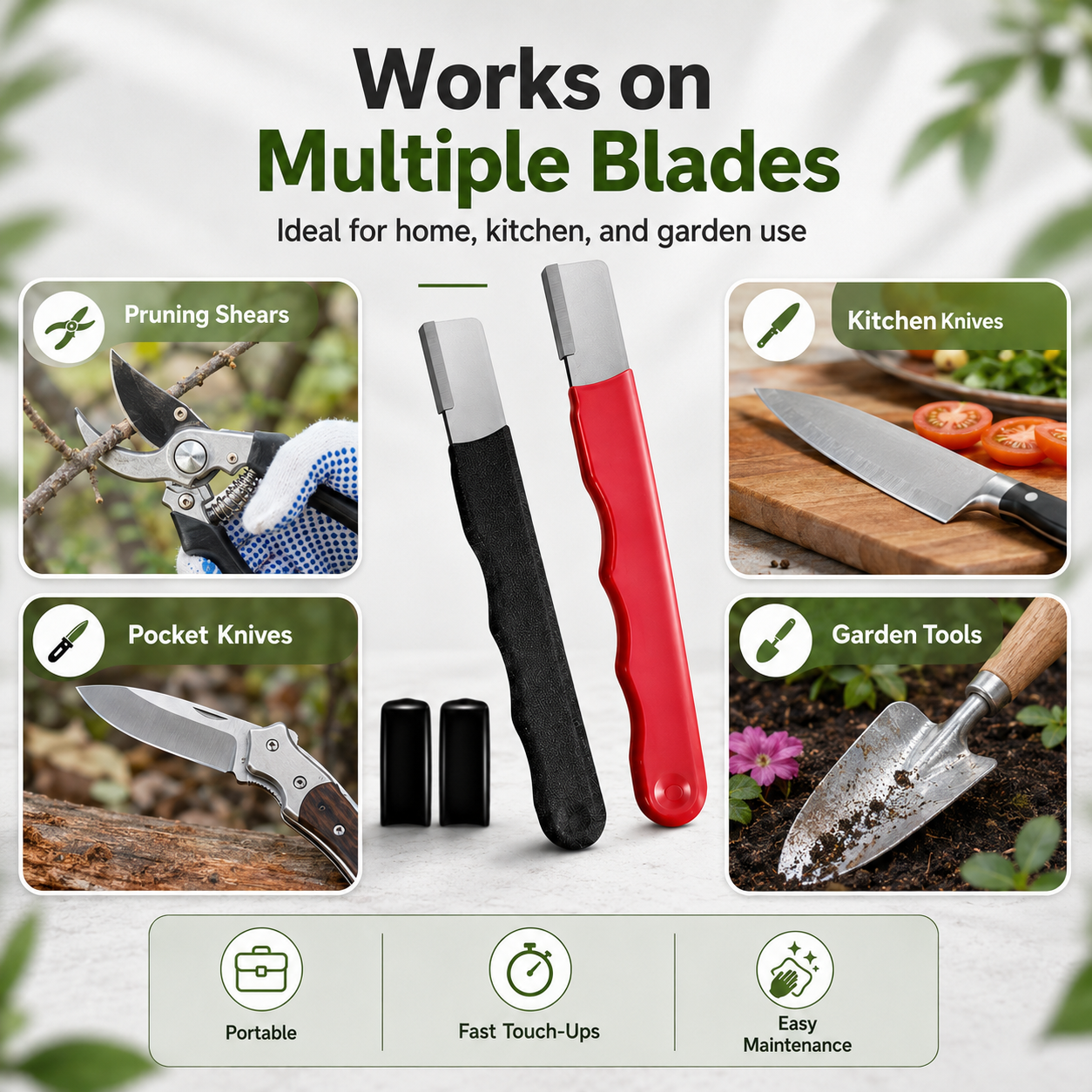 2 Count Professional Kitchen Knife Sharpener