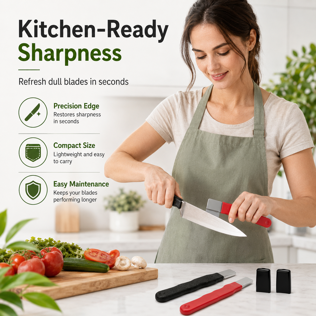 2 Count Professional Kitchen Knife Sharpener