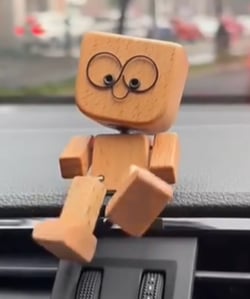 🔥Charming Little Wooden Figure That Sways with 12PCS Magnetic Expressions