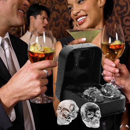 💀🧊DIY Silicone Ice Cube Mold — Perfect for Whiskey, Cocktails, and Halloween Parties🎃