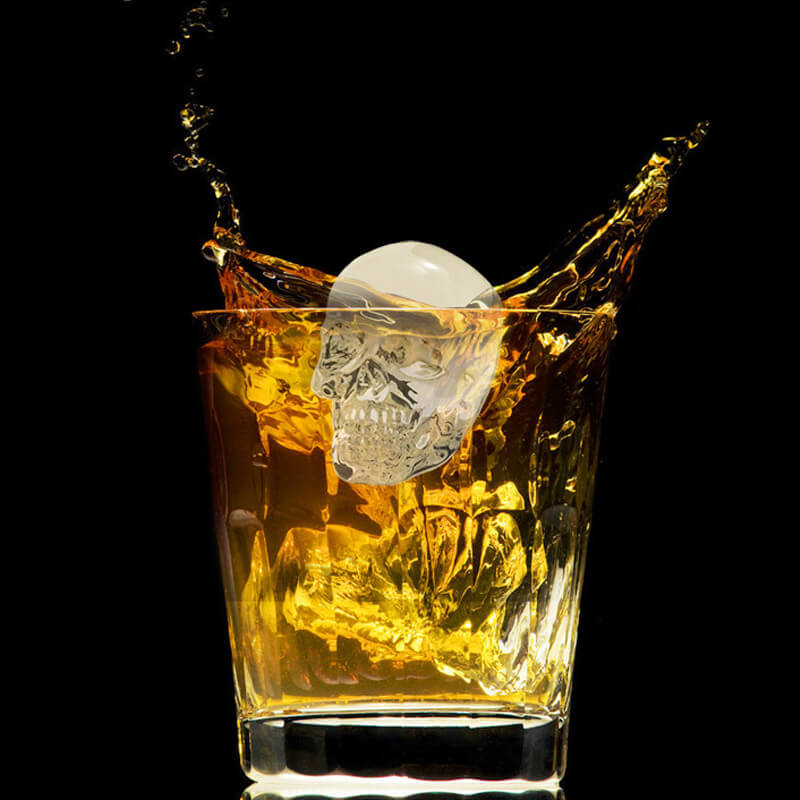 💀🧊DIY Silicone Ice Cube Mold — Perfect for Whiskey, Cocktails, and Halloween Parties🎃