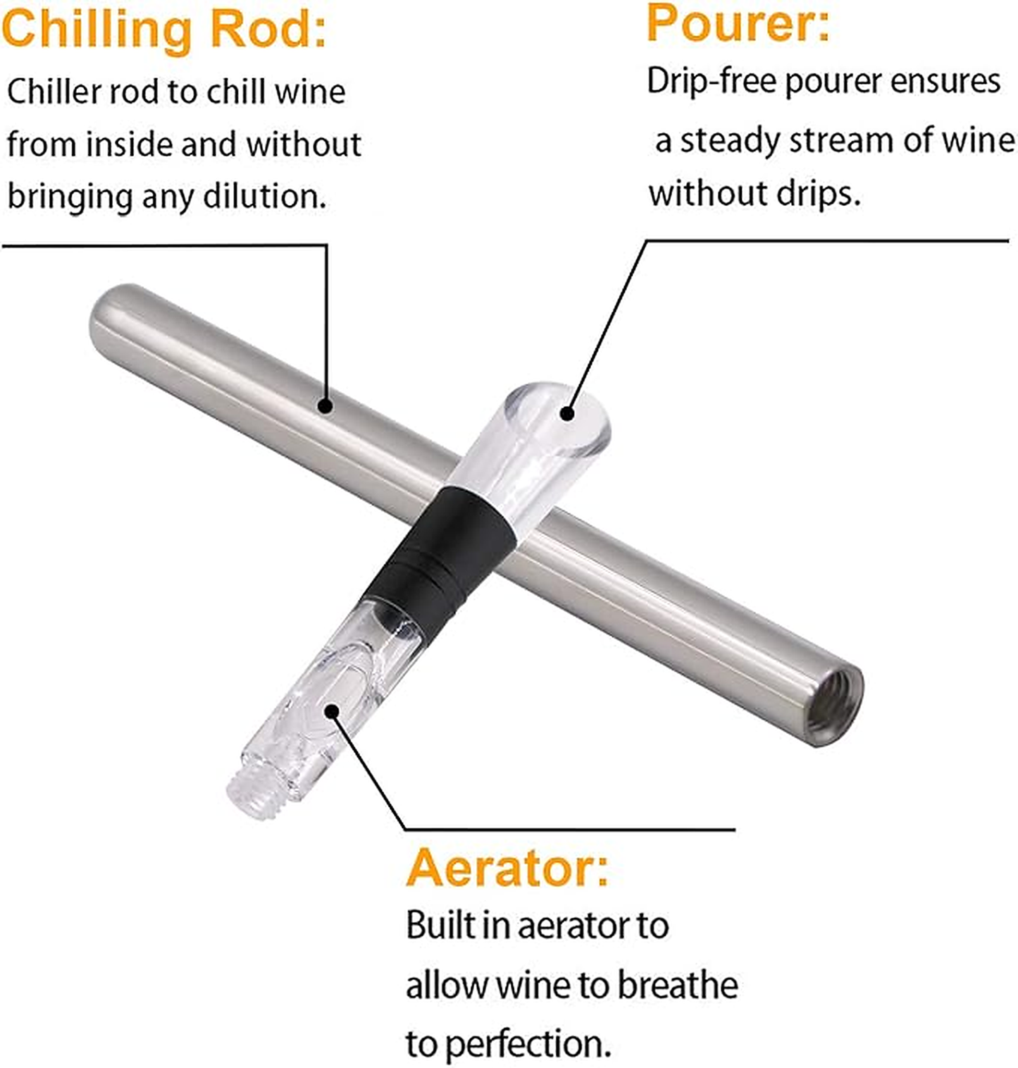 304 Stainless Steel Wine Chiller Stick